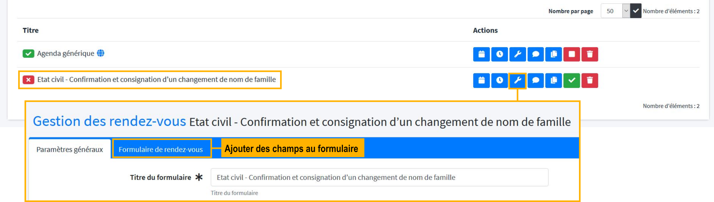 Ajouter des champs à un formulaire
