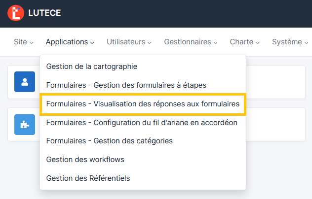 Menu_Visualisation des réponses