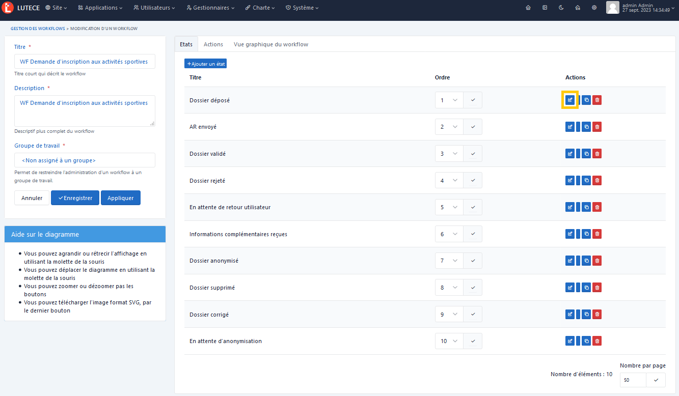 Assigantion auto - Modifier état