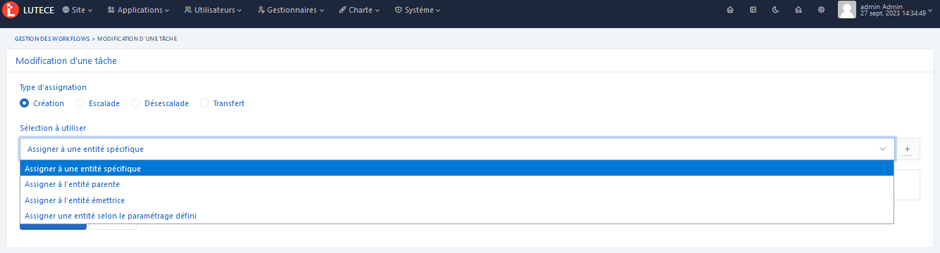 Assigner auto - Config
