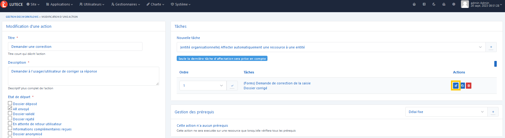 Correction - Modifier