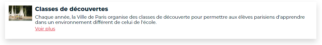 Exemple publication billet dans liste