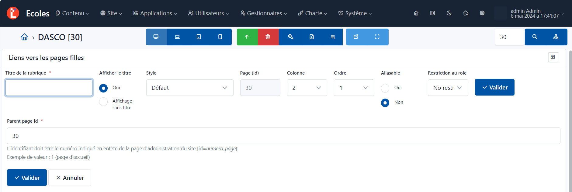 formulaire-creation-liste-pages-filles