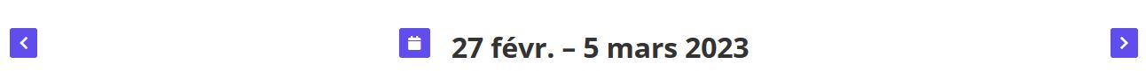 Naviguer dans les semaines de l'agenda en FO